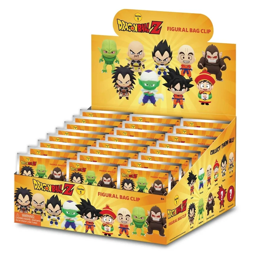 DRAGON BALL Z - 3D Foam Bag Clip Series 1 Blind Bag - 1 Unidade Aleatória